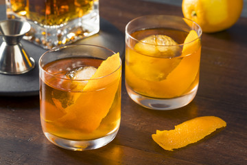 Homemade Boozy Old Fashioned Cocktail