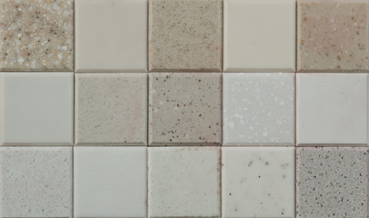 Mosaic of stone tiles, tiling for interior decoration