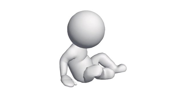 3D cartoon character go to bed sleep,comics people.