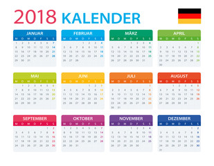 Calendar 2018 - German Version