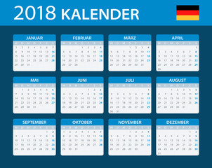 Calendar 2018 - German Version