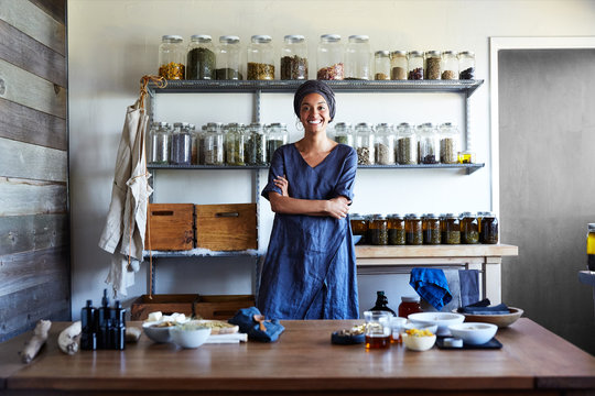 Millennial African American Woman Maker in Her Studio