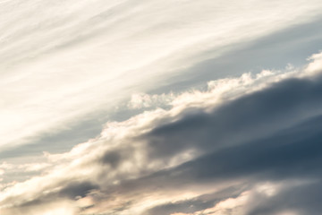 Beautiful summer blue sky with the white clouds for natur background