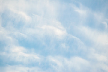 Beautiful summer blue sky with the white clouds for natur background