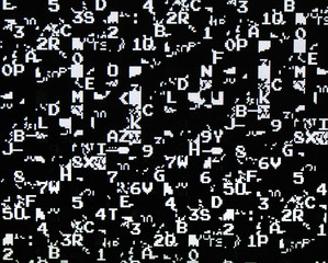 Background of glitch error or complex pixel texture