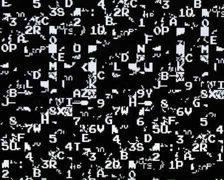 Background of glitch error or complex pixel texture