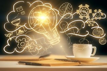 Bright idea concept