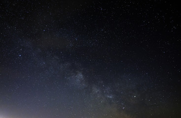 Fototapeta na wymiar The Milky Way Galaxy in the Night Sky.