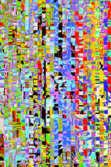 Background of glitch error or complex pixel texture