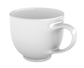 White coffee cup