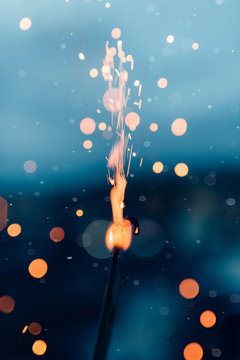 Close up of a sparkler