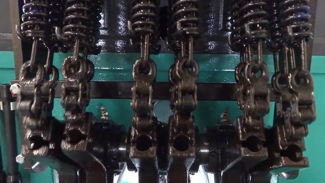 Machine spring in motion