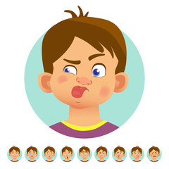 Different human emotions