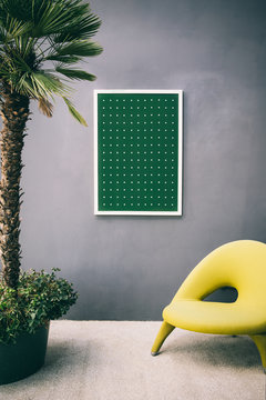 Green Painting as a Living Room Design Detail