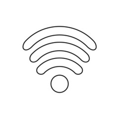 Icon flat design Internet Wi fi symbol. vector illustration