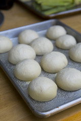 Fototapeta na wymiar Pizza dough balls