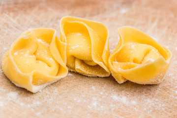 tortelli close up