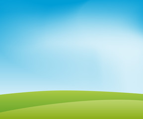 Obraz premium Landscape with hills and sky