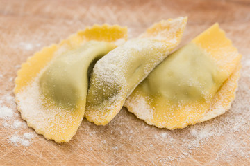 tortelli close up