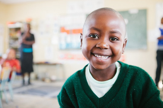Cute smiling African School girl