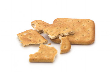 Cracker isolated on white