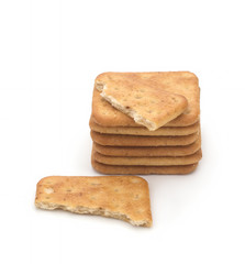 Cracker isolated on white
