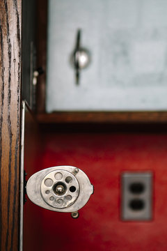 Pencil Sharpener in High School Classroom