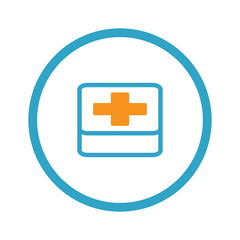 Obraz premium First Aid Symbol. Flat Design.