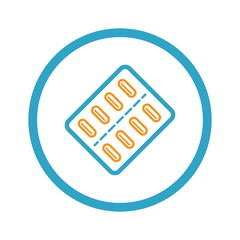 Medication and Medical Services Icon. Flat Design.