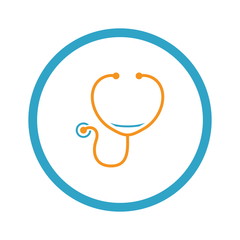 Stethoscope and Medical Services Icon.