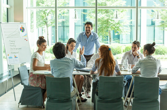 Young People in a Business Meeting