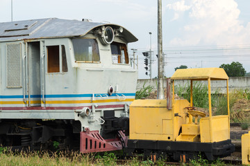 Old train abandoned near Gemas railway station, Malaysia