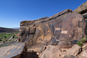 Bighorn Sheep Rock Art at Anasazi Ridge Petroglyphs near St. George, UT