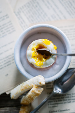 Boiled egg breakfast