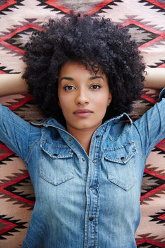 Portrait of African American woman 