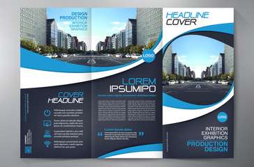 Brochure 3 fold flyer design a4 template.