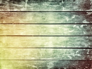 Abstract grungy texture over wooden texture wall with vintage filter effect