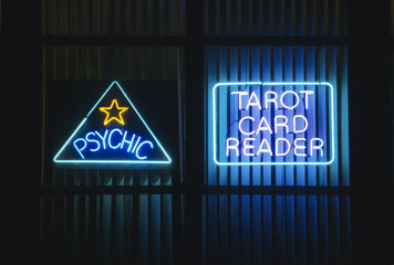 Psychic Downtown Office Sign