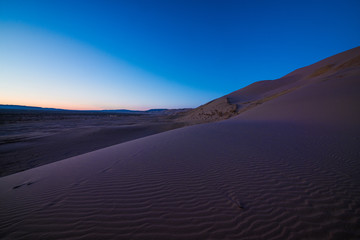 beautiful evening landscape in desert
