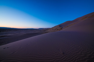 beautiful evening landscape in desert
