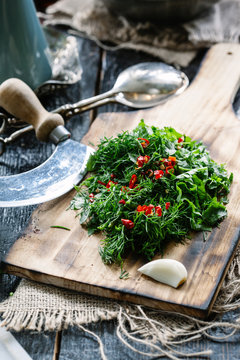 Chopped herbs