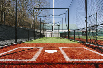 Interior of Batting Cage 
