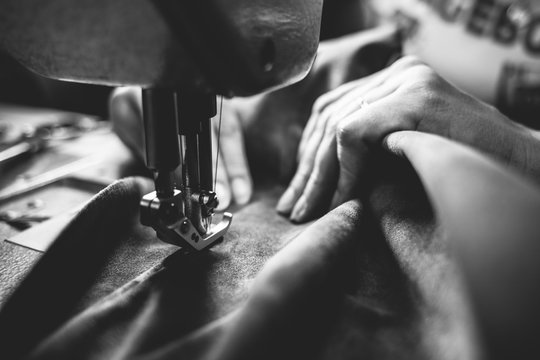 Woman Sewing