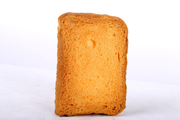 crispy rusk on white