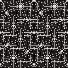 Vector seamless cross tiling pattern. Modern stylish geometric texture. Repeating mosaic abstract background