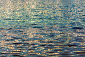 the ripples on the water 