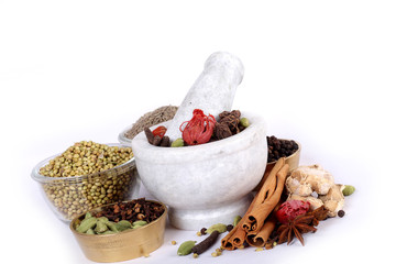 Colorful spices for garam masala indian,ingredients for garam masala , indian spices
