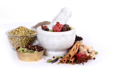 Colorful spices for garam masala indian,ingredients for garam masala , indian spices