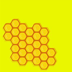 Honey comb background Vector