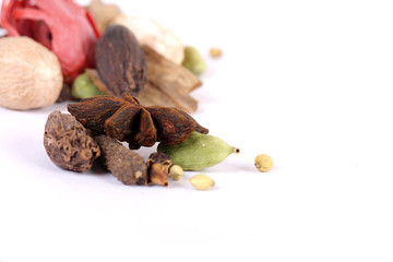 Colorful spices for garam masala indian,ingredients for garam masala , indian spices